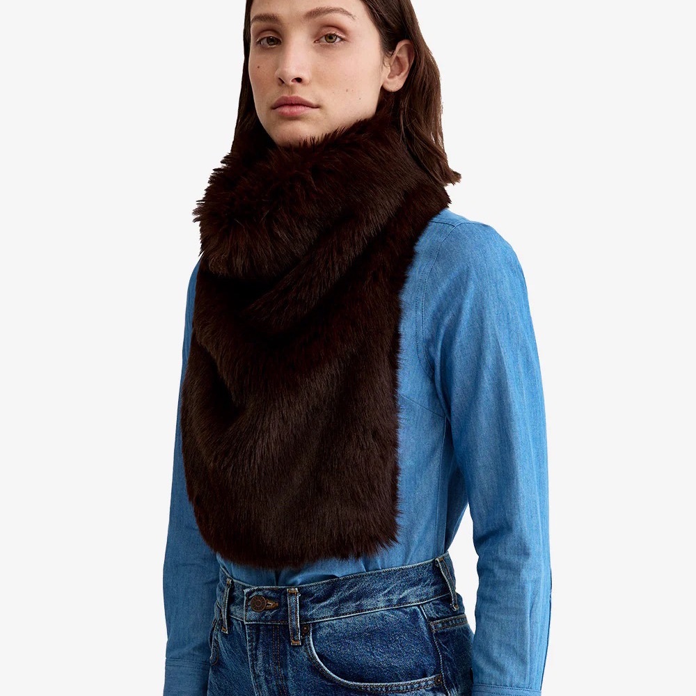 Smythe Faux Fur Dickie in Mink (Brown) sold out on site! New nvr worn one size!